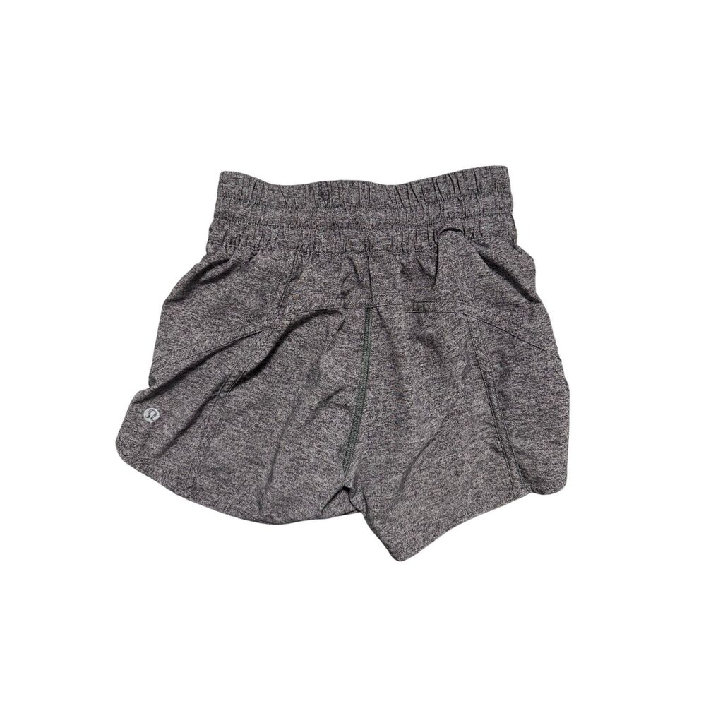 Lululemon kids Grey Athletic Running Shorts Lined Activewear Gym Shorts 2